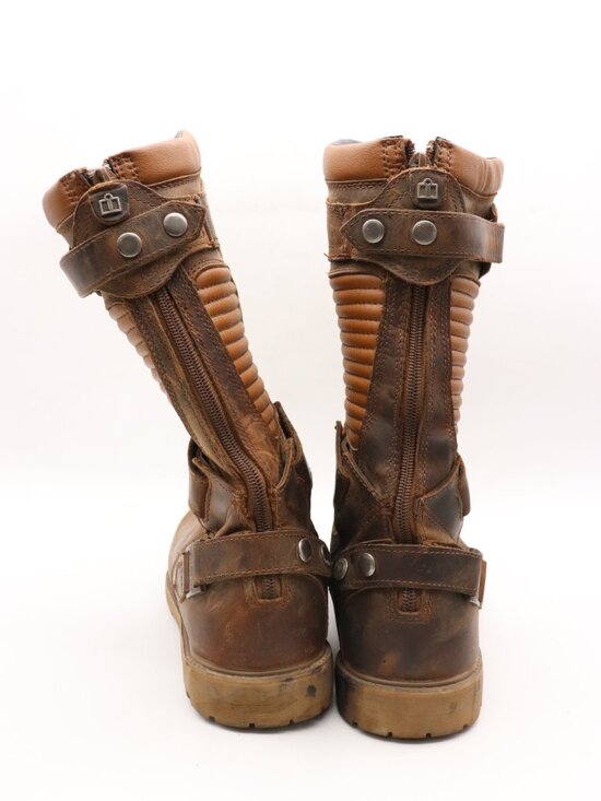 Icon Prep 1000 Motorcycle Boots Men’s Size 12 Brown leather Tall Boot